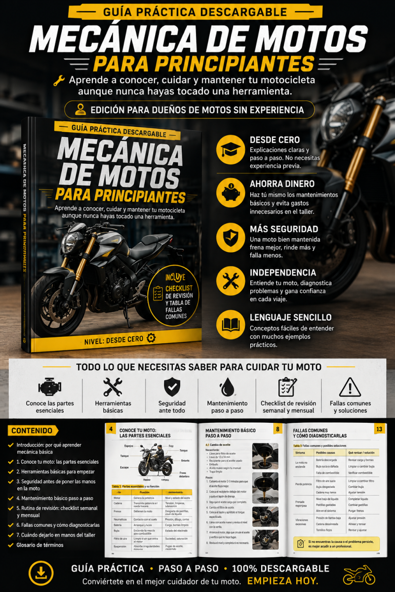 MECANICA DE MOTOS PARA PRINCIPIANTES