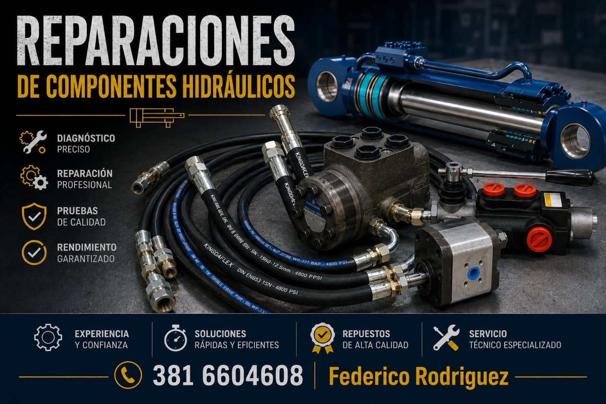 Reparaciones de componentes hidráulicos